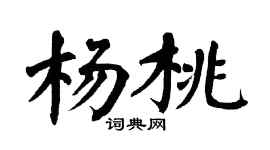 翁闓運楊桃楷書個性簽名怎么寫