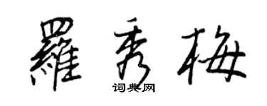 王正良羅秀梅行書個性簽名怎么寫