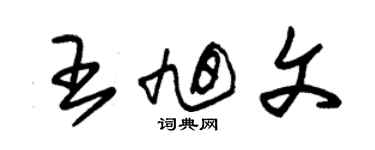 朱錫榮王旭文草書個性簽名怎么寫