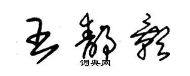 朱錫榮王靜影草書個性簽名怎么寫