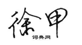 駱恆光徐甲行書個性簽名怎么寫