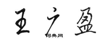 駱恆光王廣盈行書個性簽名怎么寫