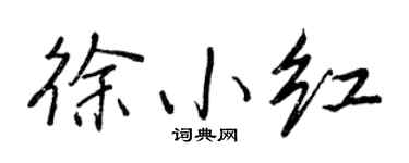 王正良徐小紅行書個性簽名怎么寫