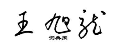 梁錦英王旭龍草書個性簽名怎么寫