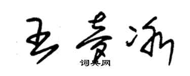 朱錫榮王夢冰草書個性簽名怎么寫