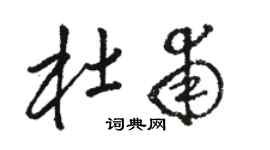 駱恆光杜甫草書個性簽名怎么寫