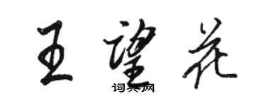 駱恆光王望花行書個性簽名怎么寫