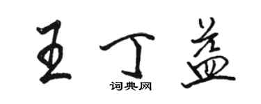 駱恆光王丁益行書個性簽名怎么寫