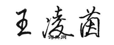 駱恆光王凌茵行書個性簽名怎么寫