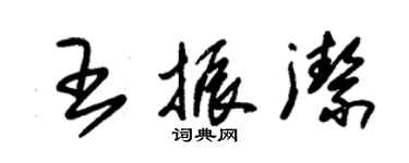 朱錫榮王振潔草書個性簽名怎么寫