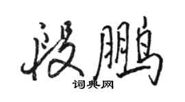 駱恆光段鵬行書個性簽名怎么寫