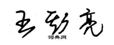 朱錫榮王斯亮草書個性簽名怎么寫