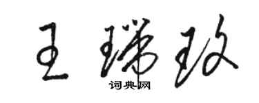 駱恆光王瑞玫草書個性簽名怎么寫