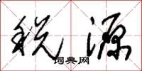 朱錫榮稅源草書怎么寫