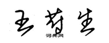 朱錫榮王蔚生草書個性簽名怎么寫