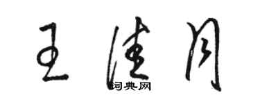 駱恆光王佳月草書個性簽名怎么寫