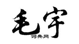 胡問遂毛宇行書個性簽名怎么寫