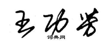 朱錫榮王功芳草書個性簽名怎么寫