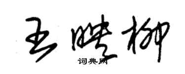 朱錫榮王映柳草書個性簽名怎么寫