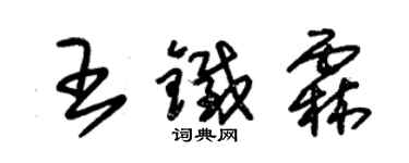 朱錫榮王鐵霖草書個性簽名怎么寫