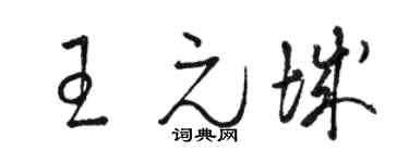 駱恆光王元城草書個性簽名怎么寫