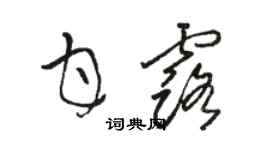 駱恆光甘露草書個性簽名怎么寫