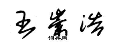 朱錫榮王崇浩草書個性簽名怎么寫