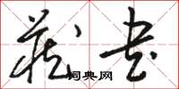 駱恆光藏書草書怎么寫