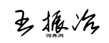 朱錫榮王振冶草書個性簽名怎么寫