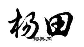 胡問遂楊田行書個性簽名怎么寫