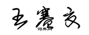 朱錫榮王賽夏草書個性簽名怎么寫