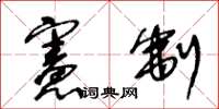 王冬齡憲制草書怎么寫