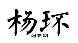 翁闓運楊環楷書個性簽名怎么寫