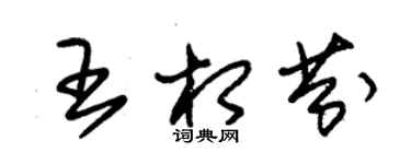 朱錫榮王相芬草書個性簽名怎么寫