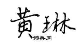 曾慶福黃琳行書個性簽名怎么寫