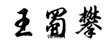 胡問遂王蜀攀行書個性簽名怎么寫