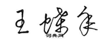 駱恆光王蝶年草書個性簽名怎么寫