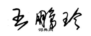 朱錫榮王鵬玲草書個性簽名怎么寫