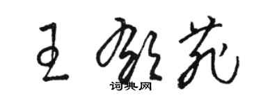 駱恆光王郁菲草書個性簽名怎么寫