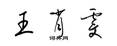 梁錦英王肖雯草書個性簽名怎么寫