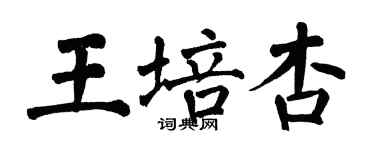 翁闓運王培杏楷書個性簽名怎么寫