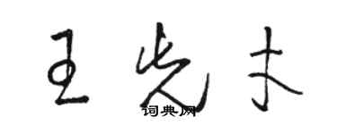 駱恆光王先才草書個性簽名怎么寫