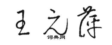 駱恆光王元萍草書個性簽名怎么寫