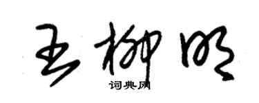 朱錫榮王柳明草書個性簽名怎么寫