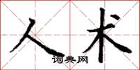 丁謙人術楷書怎么寫