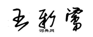 朱錫榮王新鶯草書個性簽名怎么寫