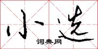 小選怎么寫好看