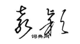 駱恆光袁穎草書個性簽名怎么寫