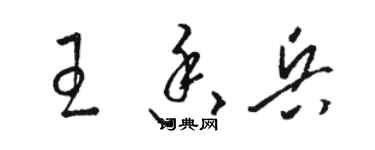 駱恆光王香兵草書個性簽名怎么寫