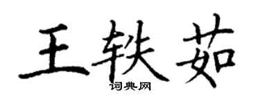 丁謙王軼茹楷書個性簽名怎么寫